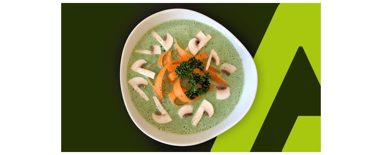 Velouté de persil et LENTILLES CORAIL AU HADDOCK