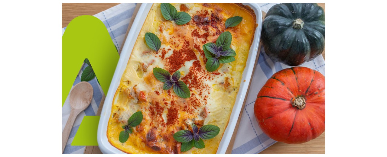 Lasagnes au potiron et à la coriandre