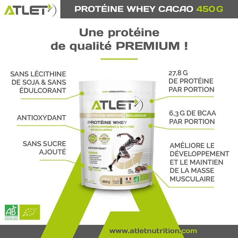 bénéfices de la protéine whey biologique