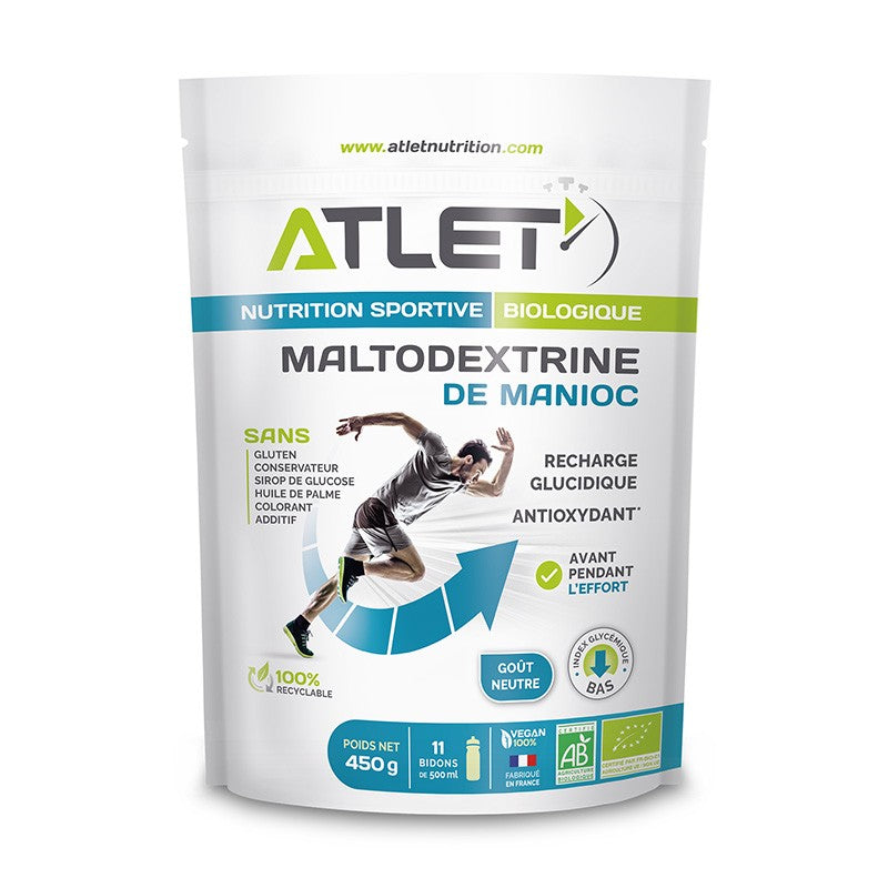 Maltodextrine de Manioc biologique 450g  ATLET NUTRITION