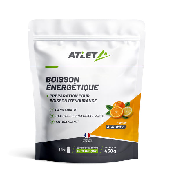 Boisson énergétique agrumes bio