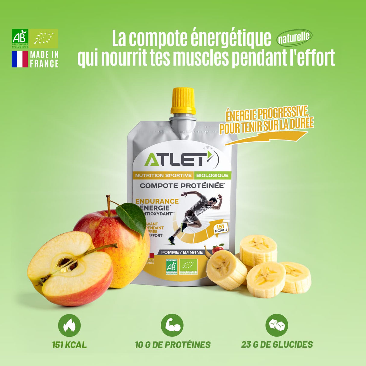 Caractéristiques compote pomme banane