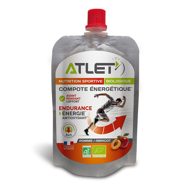 Compote énergétique pomme abricot
