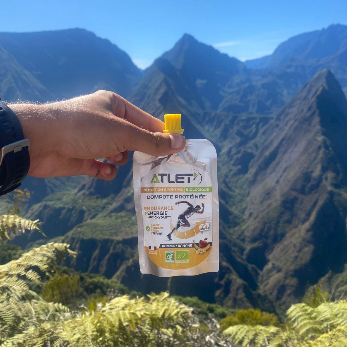 Compote protéinée pomme banane