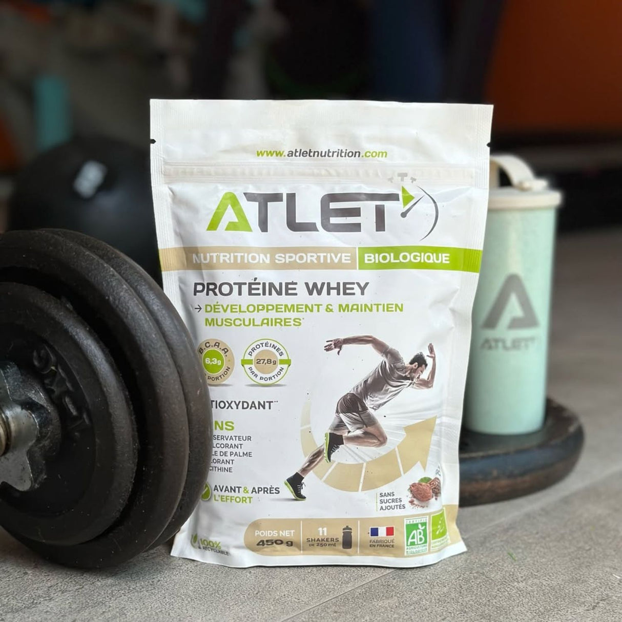 Protéine whey cacao bio - sans sucres ajoutés