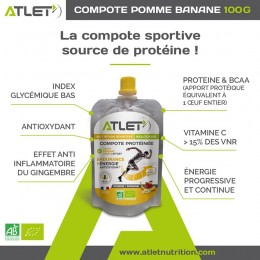 bénéfices de la compote protéinée biologique à la banane