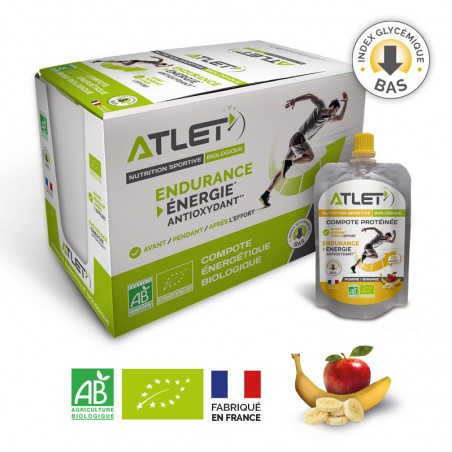 pack de compotes protéinées biologiques à la banane