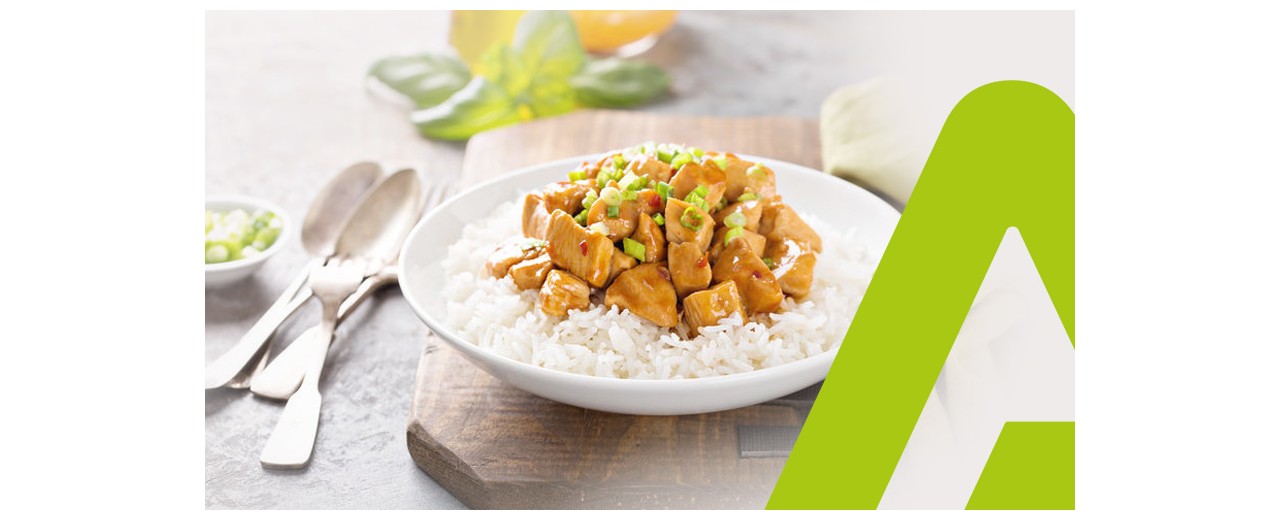 POULET AU SOJA ET AU RIZ SAFRANÉ