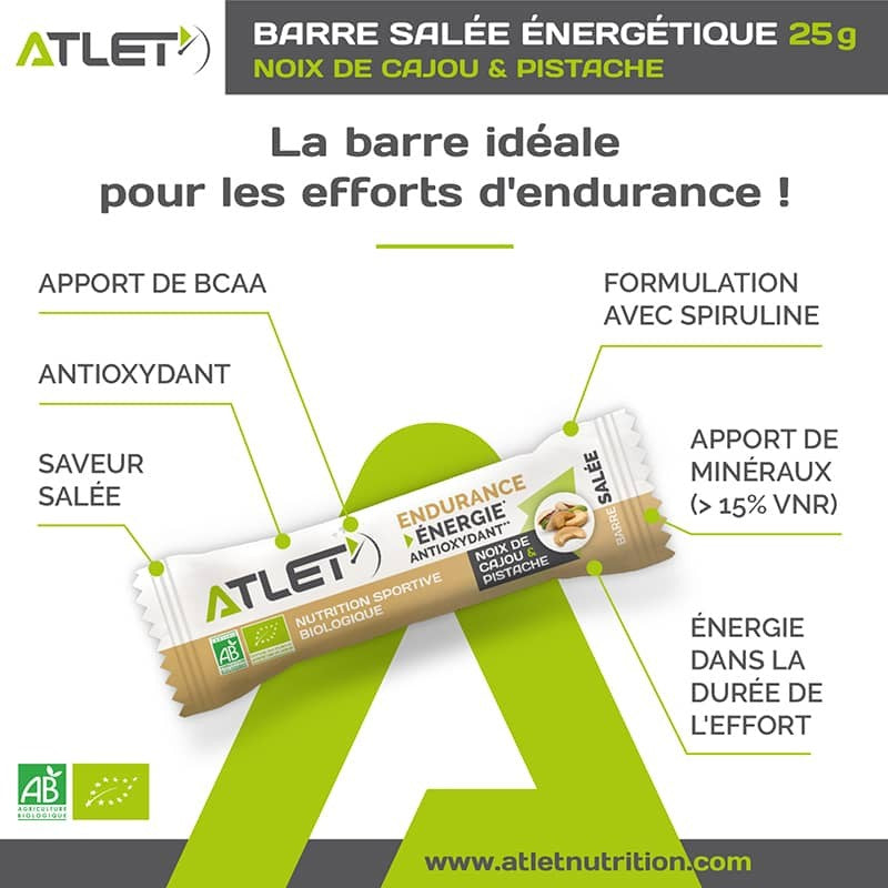 Barre Energétique Noix de Cajou et Pistache Bio