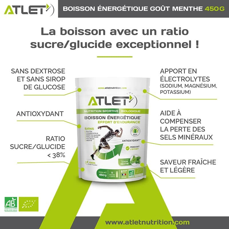 Boisson Energétique Menthe Bio