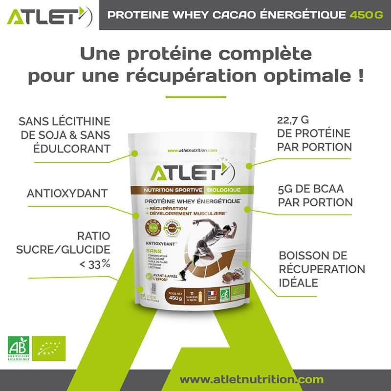 Protéine Whey Energétique Cacao Bio