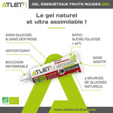 bénéfices gel énergétique atlet biologique fruits rouges