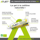 Caractéristique gel énergétique citron Atlet