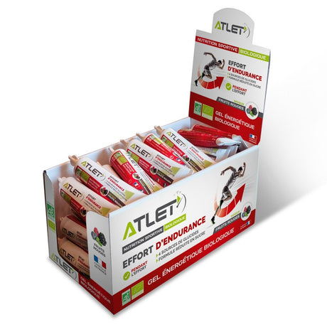 pack de gels énergétiques biologiques énergétiques fruits rouges