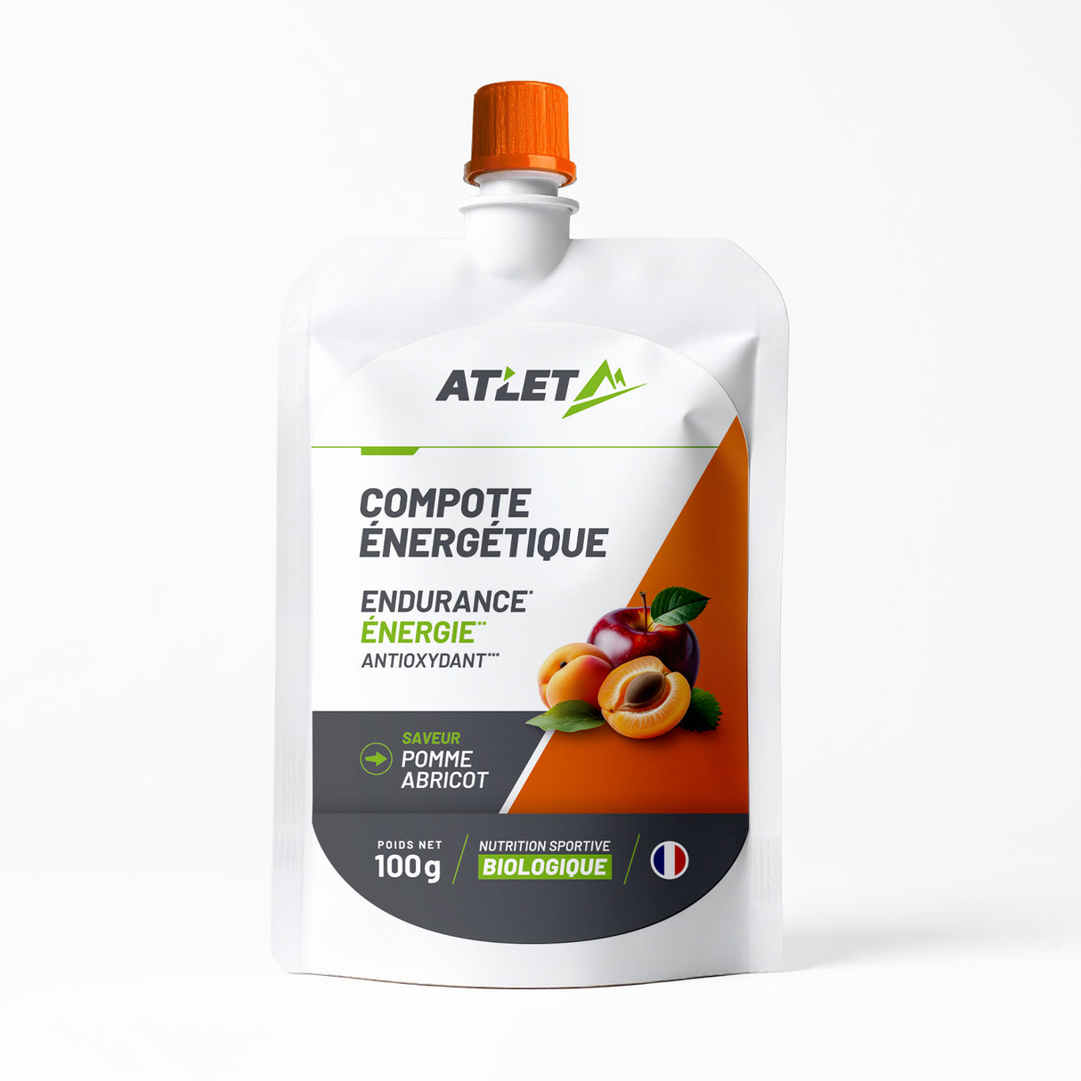 Compote énergétique pomme abricot