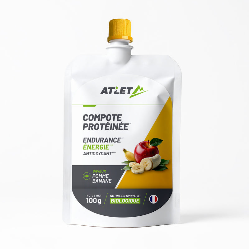 Compote protéinée bio pomme-banane