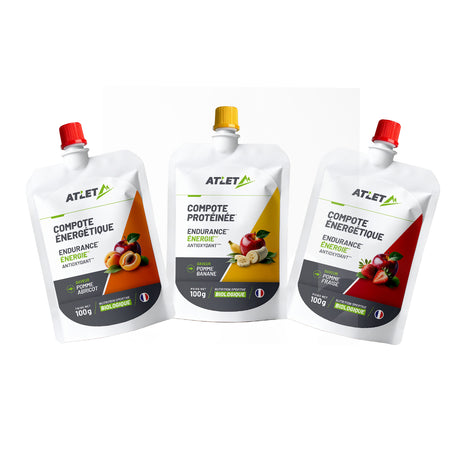 Pack mixte compotes énergétiques ATLET