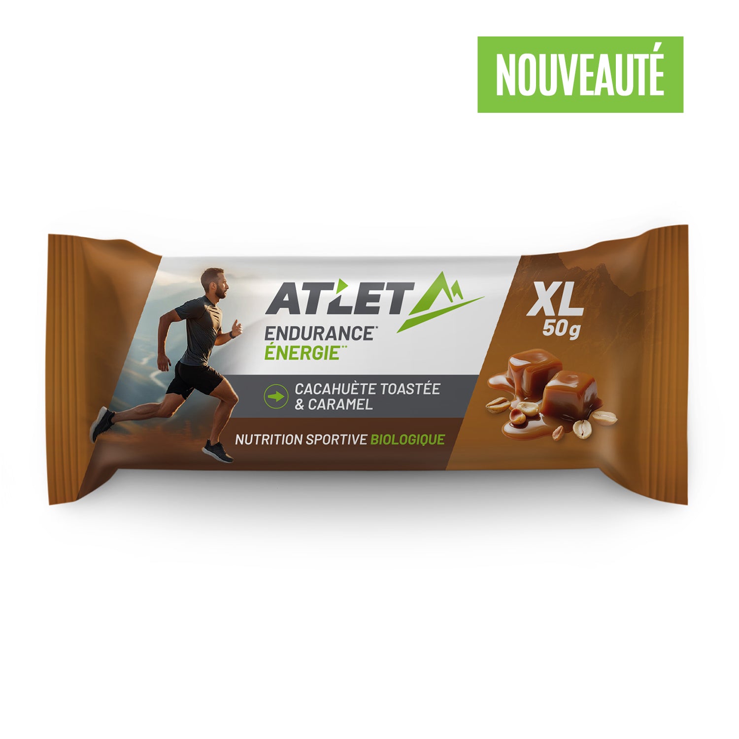 Barres énergétiques cacahuètes caramel