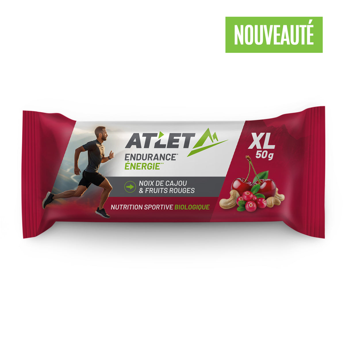 Barre énergétique fruits rouges Atlet