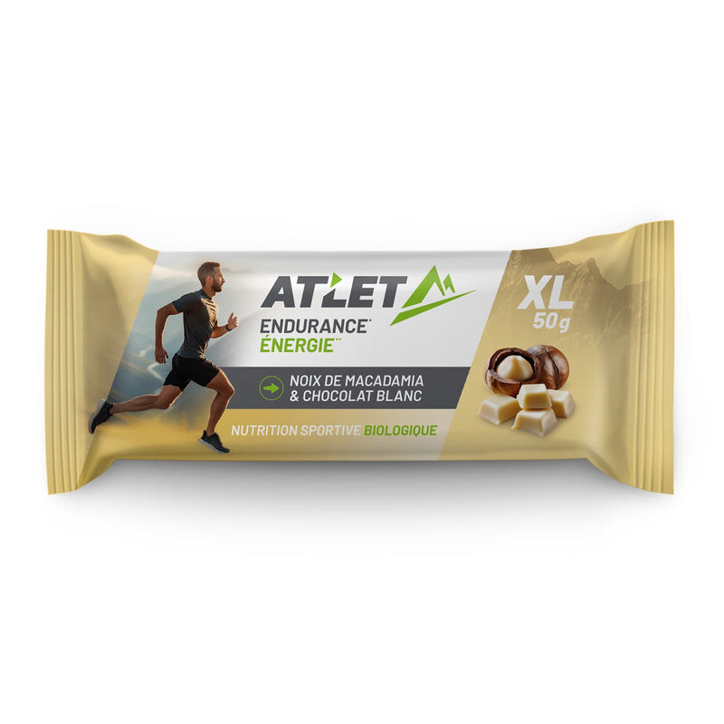 Barre énergétique 50 g noix de macadamia & chocolat blanc