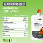 Valeurs nutritionnelles de la compote pomme énergétique pomme abricot
