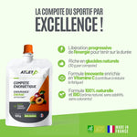 Caractéristiques de la compote énergétique pomme abricot ATLET 
