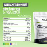 Valeurs nutritionnelles de la crème énergétique ATLET