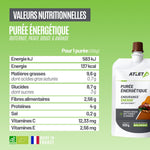 Valeurs nutritionnelles purée énergétique ATLET