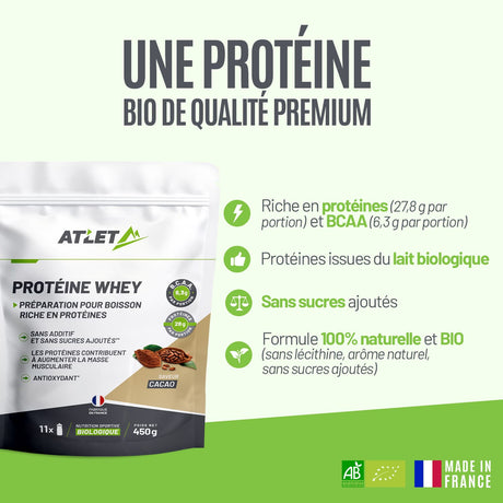 Protéine whey bio - cacao