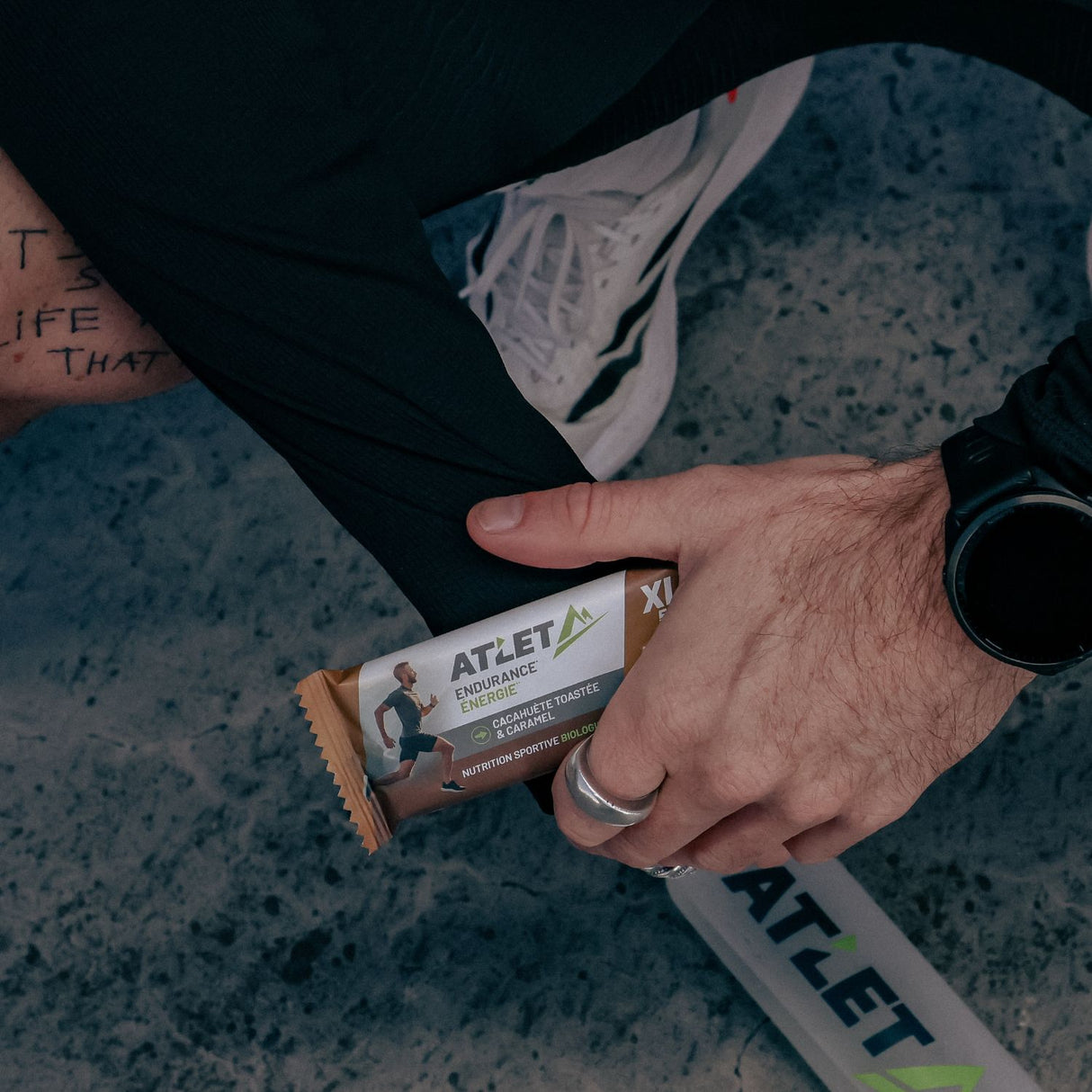 Barre énergétique cacahuètes caramel