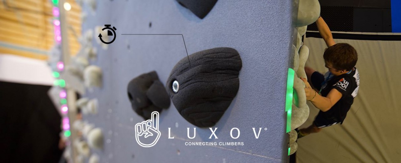 Luxov : prises d'escalade connectées